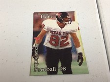 1998 Texas Tech Red Raiders NCAA Football Pocket Schedule - #82 Donnie Hart