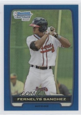 2012 Bowman Draft Chrome Picks Blue Refractor /250 Fernelys Sanchez #BDPP129 1c6