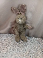 Easter Hug Fun Gray Bunny Rabbit Soft Stuffed Plush Lovey Cute