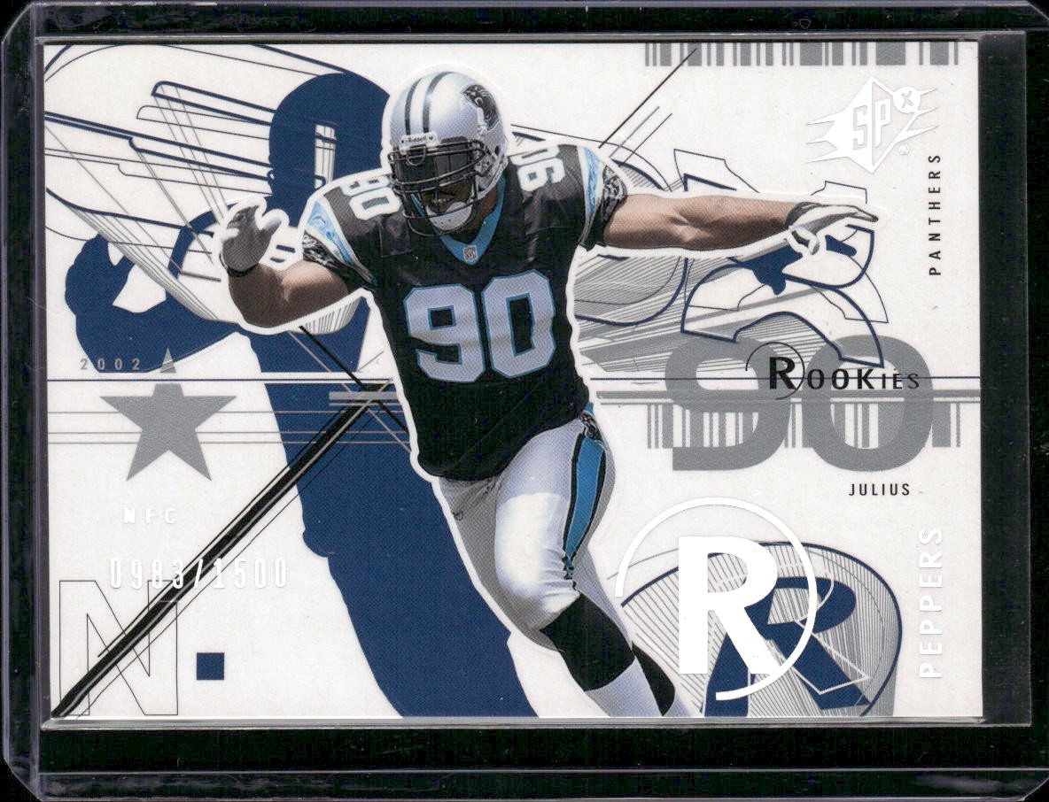 2002 SPx #143 Julius Peppers #/1500