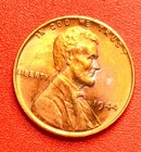 1944-P Lincoln Wheat Cent Penny GEM RED BU From an Original Bank Roll