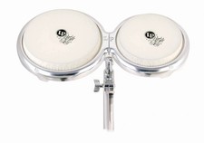 Bongos compactos LP de percusión latina Giovanni con poste de montaje