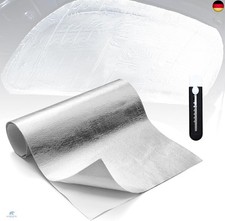 Aluminisierte Hitzeschutzmatte, 60 x 400 cm Hitzeschutzfolie Selbstklebend