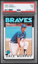 1986 TOPPS #600 DALE MURPHY PSA 7
