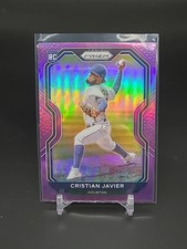 2021 Panini Prizm Tier III Purple Prizm Cristian Javier #249 Rookie RC