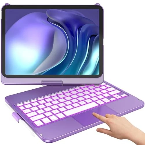 Funda con Teclado para iPad 10ª Generación,Teclado Táctil para iPad 10ª Foto 3 de 4