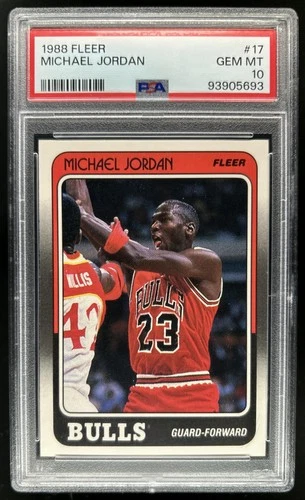 1988-89 Fleer Michael Jordan #17 Bulls PSA 10 GEM MINT