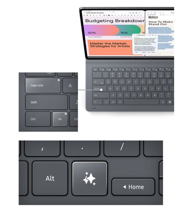 Samsung Electronics Galaxy Tab S11 Ultra Slim Keyboard Book Cover