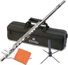 Cecilio Closed Hole C Flute for Kids  Beginner/Intermediate -Nickel-