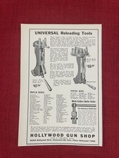 Vintage 1948 Hollywood Gun Shop Print Ad Firearm Reloading Equipment Ad Only Vintage 1948 Hollywood Gun Shop Print Ad Firearm Reloading Equipment Ad Only