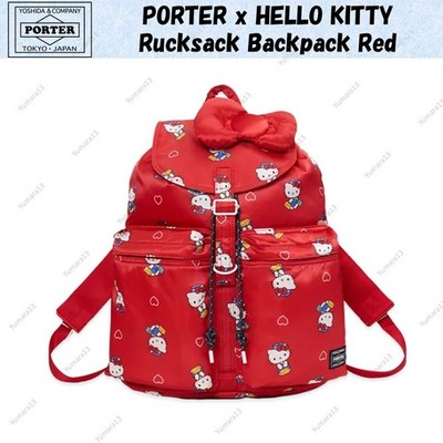 PORTER x HELLO KITTY Rucksack Backpack Rot