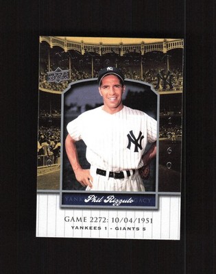 2008 Upper Deck Phil Rizzuto Yankee Stadium Legacy YSL2272