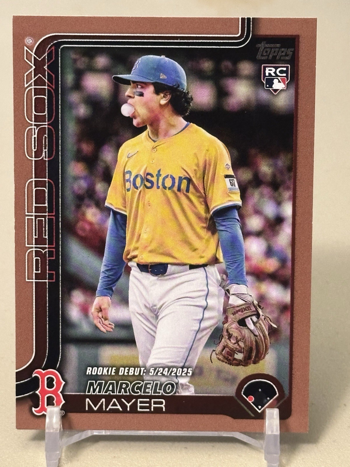 2025 Topps Update Series - Rookie Debut Marcelo Mayer #US276 Gold /2025 (RC)