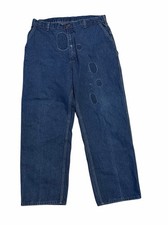 Vintage Oshkosh B  Gosh Carpenter Jeans 34x30 Repairs Sanforized Talon Union Made