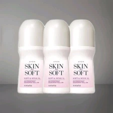 x3 * AVON * Skin So Soft - N' Sensual * Roll-On Deodorant * Women's * Lot of 3