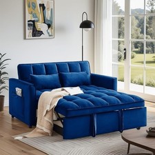 3 in 1 Convertible Sofa Bed Pull Out Adjustable Backrest Loveseat Sleeper