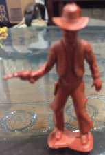 Vintage 1950s MPC Western Cowboy red gunfighter gunman