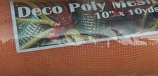 NEW Deco Poly Mesh Peach 10  x 10 Yards Spring, Summer