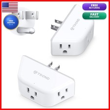 TROND Multi Plug Outlet Extender 2 Pack, Outlet Splitter for Bathroom