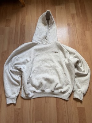 Whose Studio Beige Oversized Hoodie Minimalist Heavyweight Size L