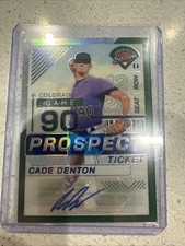 2024 Panini Prospect Addition Baseball - Cade Denton Prospect Autograph 