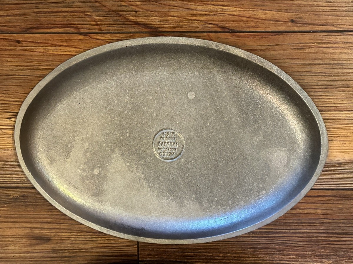 Brosalino イタリア製 USAヴィンテージ グレー Vintage Melco USA Sizzler Plates Set 3 Aluminum Oval Steak
