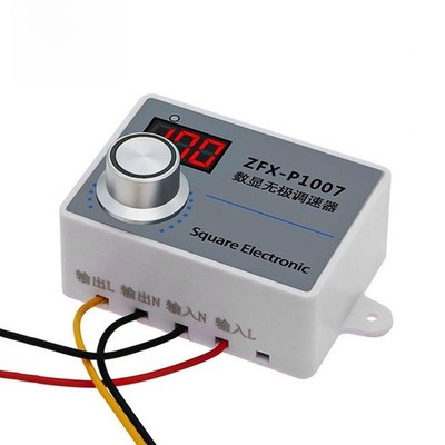 Drehzahlregler 220V Drehzahldimmer Digitalanzeige Prozentsatz für Heizungen