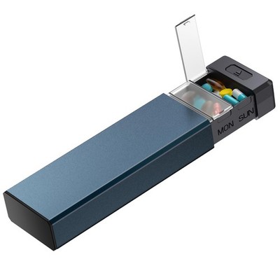 7 Tage Pillen Organisator mit Aluminiumschale für eine Woche Kapazität