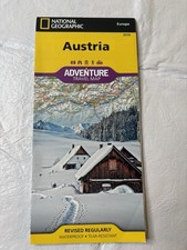 National Geographic Travel Map Waterproof Tear-Resistant Austria