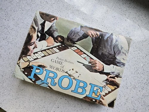 Vintage PROBE Game of Words Board Game 1964 Parker Brothers 100% Complete