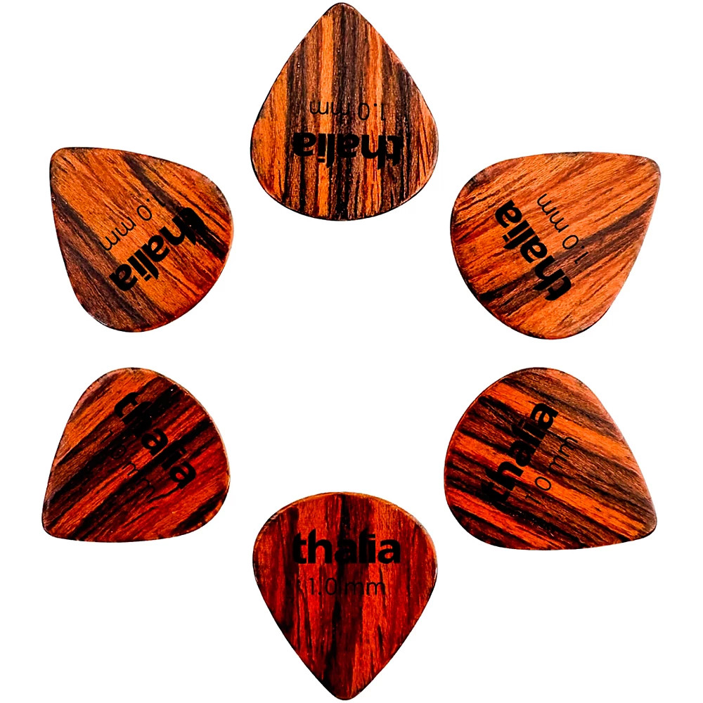 Thalia 651 Shape Rosewood Picks 1.0 mm 6 Pack