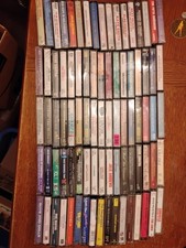 Lot of 84 vintage audio cassettes, various music types - Country, Oldies, more