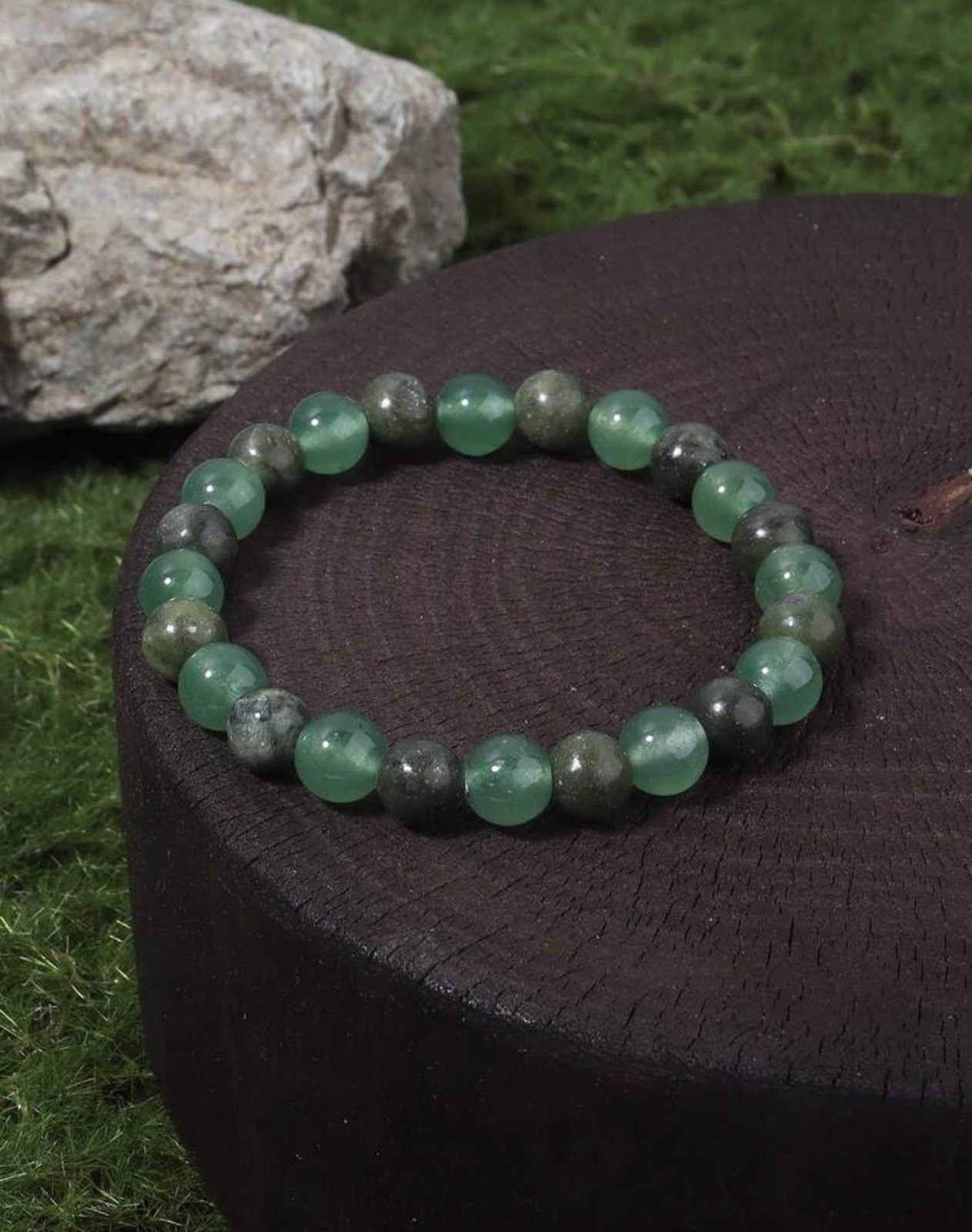 Bracelet en aventurine verte et jade pour sublimer vos tenues d'été