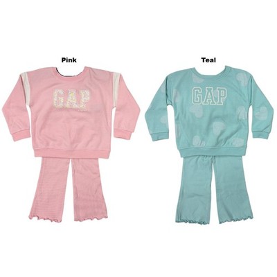 GAP Toddler Girls 2-Piece Logo French Terry Pullover & Ribbed Legging