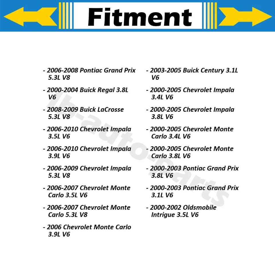3X Cabo de Freio de Estacionamento Frontal Traseiro Primeira Parada Para Chevrolet Impala 2000-2010 - Imagem 2 de 4