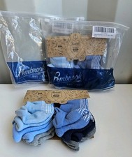 Lot Of 2 Packs Pembrook Kids Grip Socks 12 Pair Blue And Grey Medium Toddler