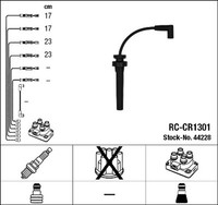 NGK ZüNdleitungssatz 44228 FüR Chrysler Voyager JA RG RS Stratus 3 4 16V