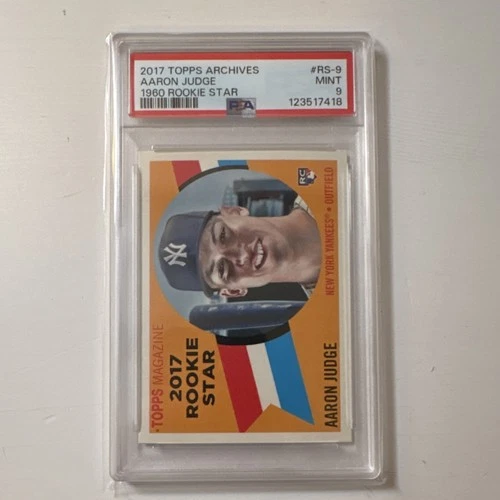 2017 Topps Archives Aaron Judge Rookie Insert #RS-9 PSA 9 Baseball Card