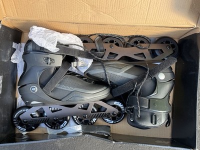 K2 SODO Inline Skates Men s 9.5 Black Urban Fitness 100mm Wheels ILQ-7 EUC