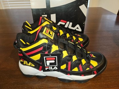 FILA STACKHOUSE SPAGHETTI Men Sz 9.5 Basketball Lemon/Black New in box