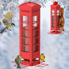Squirrel Proof Bird Feeder, Metal Bird Feeders for Outdoors Hanging, 3LB Capacit