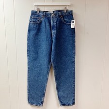 NWT GAP Womens Ankle Denim Jeans Medium Blue Classic Tapered Leg Size 14 Cotton