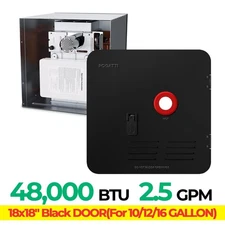 FOGATTI RV Tankless Water Heater - Propane 48k BTU 2.5 GPM w/18x18" Door
