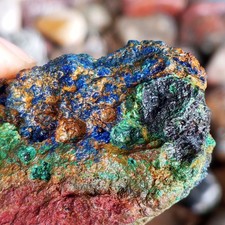 115GR BEST NATURAL Azurite/Malachite Crystaln Minerals Specimens