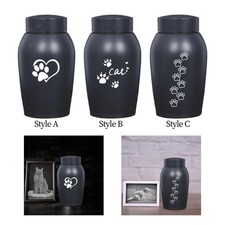 Stainless Steel Pet Urn Dog Cat Ashes Funeral Cremation Urn Keeping Memories