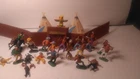 Marx Fort Cheyenne Entrance And 2 Walls  Vintage Western RARE - Incomplete Set