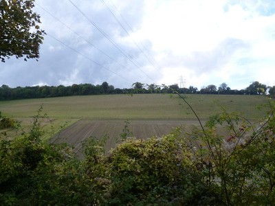 Foto A2 Blick von der Upper Austin Lodge Road Eynsford Dies ist die Ansicht von 2012