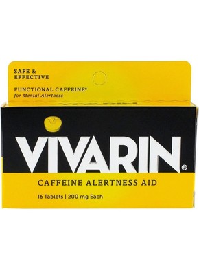 Vivarin Caffeine Alertness Aid Tablets For Mental Alertness 200mg 16 Count