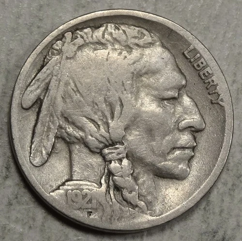 1921-S Buffalo Nickel, Very Good, Bold Date      0124-07