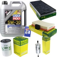 Mann Inspektionspaket 5L Liqui Moly 5W-30 FüR Ford Focus 1.6 16V 1.8 2.0